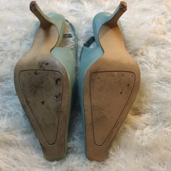 Togo Sling Back Seafoam Green Pump - Picture 3 of 5
